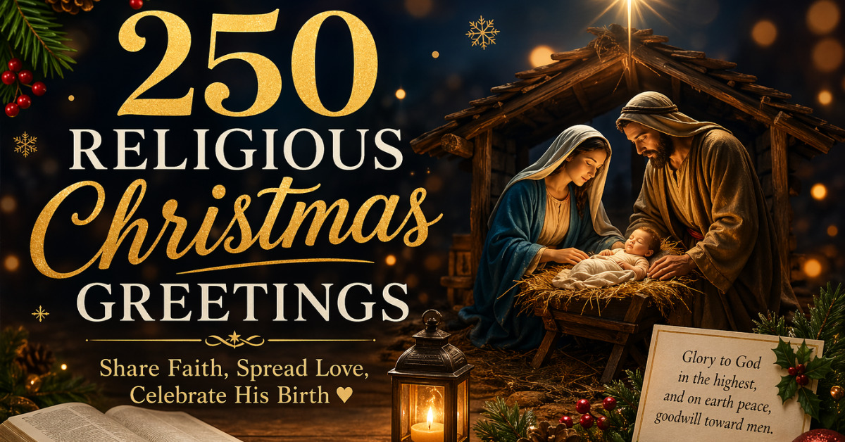 250 Religious Christmas Greetings