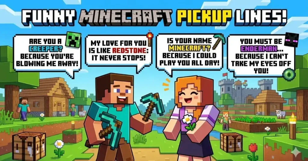 Funny Minecraft Pickup Lines
