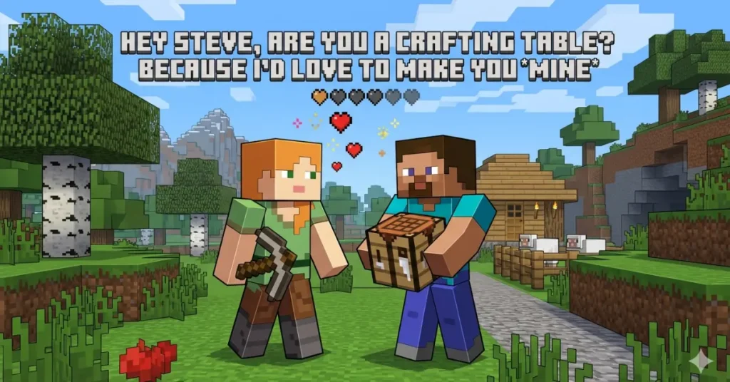 Cheeky Minecraft Pickup Lines
