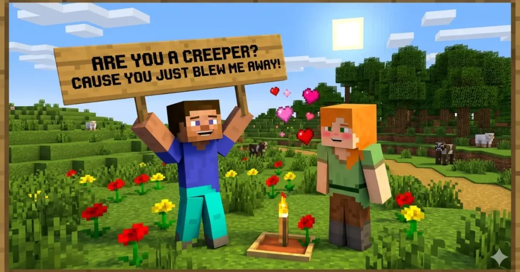 Cute Minecraft Pickup Lines