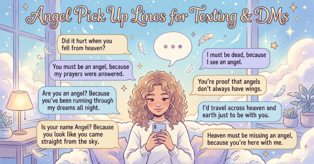 Angel Pick Up Lines for Texting and DMs
