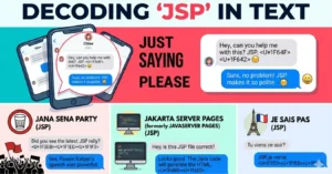 What Does JSP Mean in Text