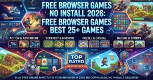 Free Browser Games No Install 2026: Best 25+ Games