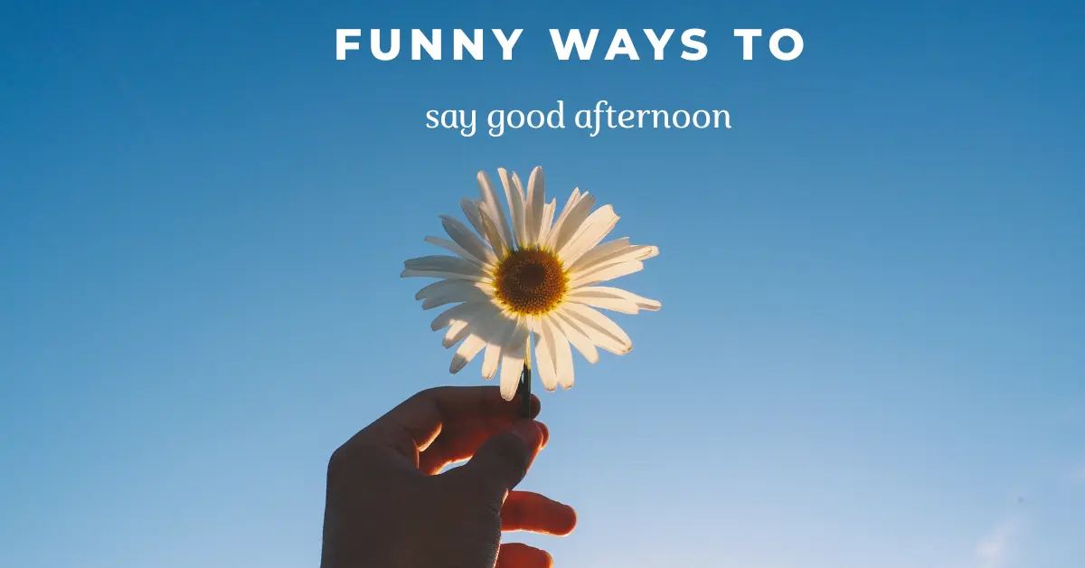 funny ways to say good afternoon