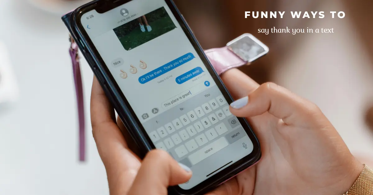 funny ways to say thank you in a text