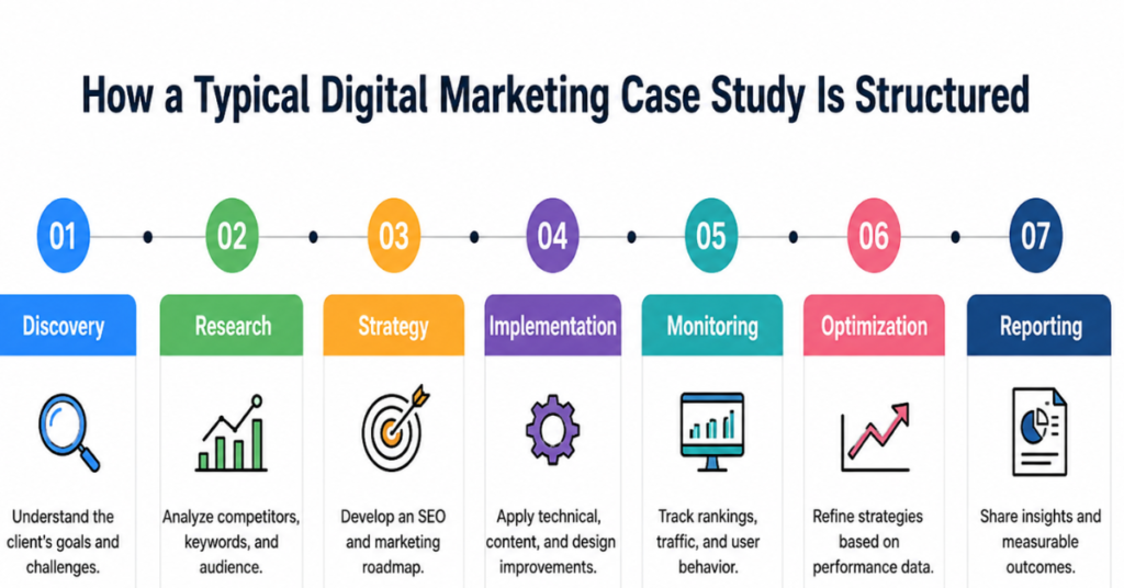 How a Typical Digital Marketing Case Study Is Structured
