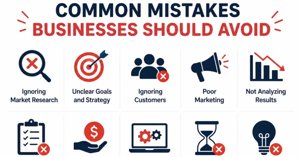 Common Mistakes Businesses Should Avoid
